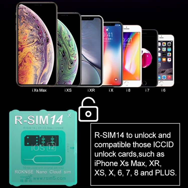 R-SIM 14 V18 Ultra Universal ICCID SIM Unlock Card for iPhone X, XS, XR, XS Max, 8 & 8 Plus, 7 & 7 Plus - Unlock SIM Card by PMC Jewellery | Online Shopping South Africa | PMC Jewellery