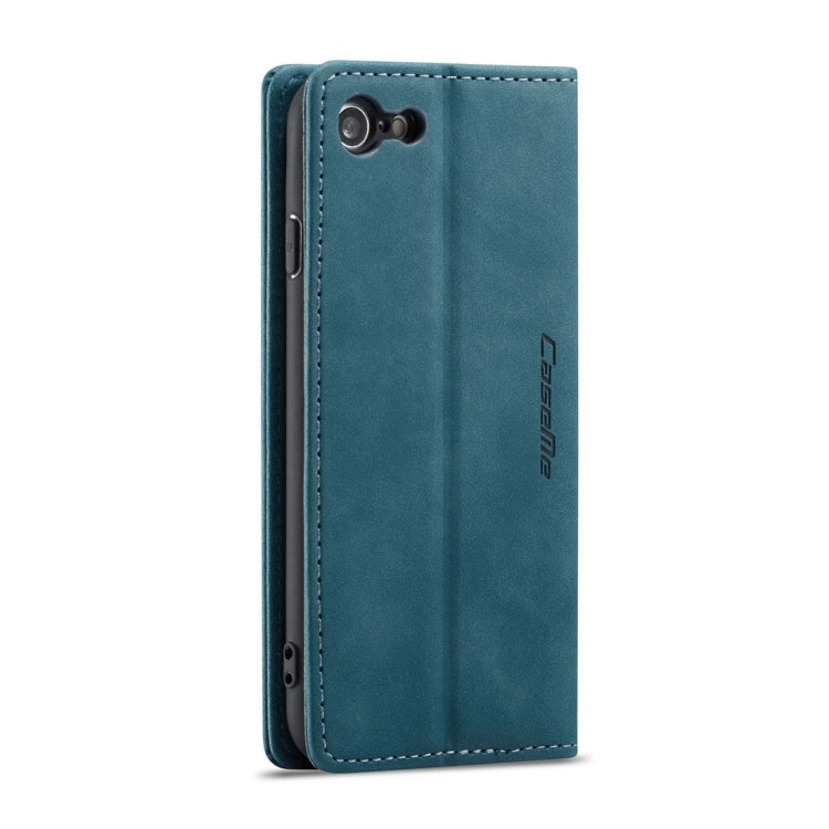 CaseMe-013 Multifunctional Retro Frosted Horizontal Flip Leather Case for iPhone 7 / 8, with Card Slot & Holder & Wallet(Blue) - More iPhone Cases by CaseMe | Online Shopping South Africa | PMC Jewellery