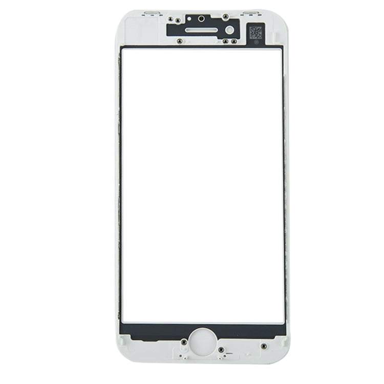 Front Screen Outer Glass Lens with Front LCD Screen Bezel Frame for iPhone 8(White) - Glass Lens by PMC Jewellery | Online Shopping South Africa | PMC Jewellery