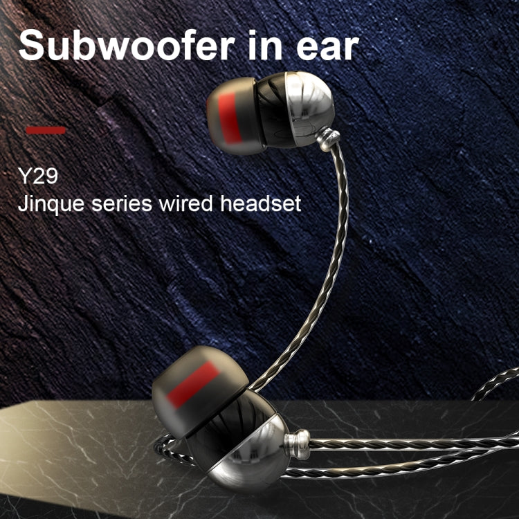 WK Y29 JINQUE Series 3.5mm In-Ear HIFI Stereo Wired Earphone, Length: 1.2m (Tarnish) - In Ear Wired Earphone by WK | Online Shopping South Africa | PMC Jewellery