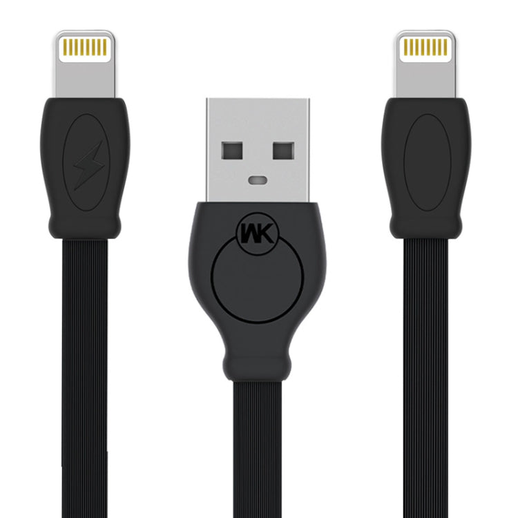 WK WDC-023i 2.4A 8 Pin Fast Charging Data Cable, Length: 2m(Black) - Normal Style Cable by WK | Online Shopping South Africa | PMC Jewellery