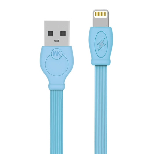 WK WDC-023i 2.4A 8 Pin Fast Charging Data Cable, Length: 2m(Blue) - Normal Style Cable by WK | Online Shopping South Africa | PMC Jewellery