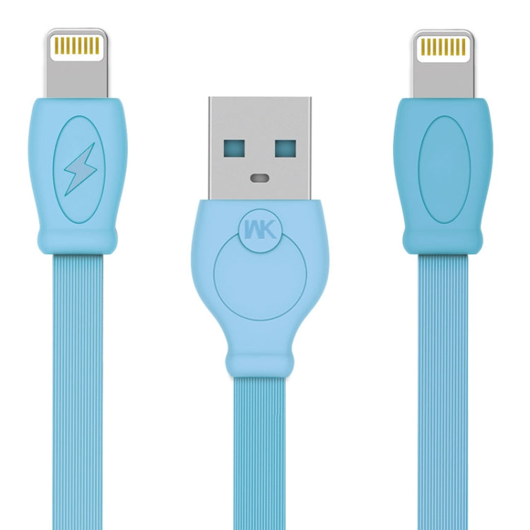 WK WDC-023i 2.4A 8 Pin Fast Charging Data Cable, Length: 2m(Blue) - Normal Style Cable by WK | Online Shopping South Africa | PMC Jewellery