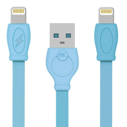 WK WDC-023i 2.4A 8 Pin Fast Charging Data Cable, Length: 2m(Blue) - Normal Style Cable by WK | Online Shopping South Africa | PMC Jewellery