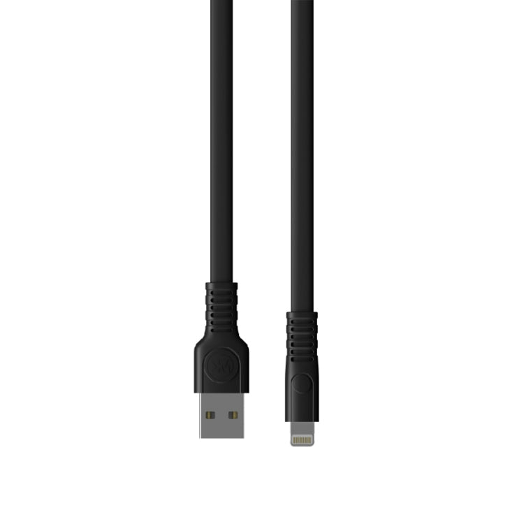 WK WDC-066i 2.1A 8 Pin Flushing Charging Data Cable, Length: 1m(Black) - Normal Style Cable by WK | Online Shopping South Africa | PMC Jewellery