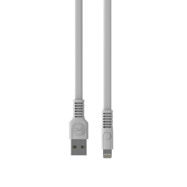 WK WDC-066i 2.1A 8 Pin Flushing Charging Data Cable, Length: 1m(White) - Normal Style Cable by WK | Online Shopping South Africa | PMC Jewellery