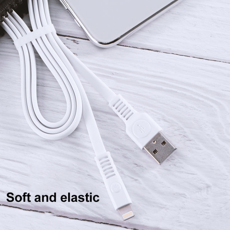WK WDC-066i 2.1A 8 Pin Flushing Charging Data Cable, Length: 2m(White) - Normal Style Cable by WK | Online Shopping South Africa | PMC Jewellery