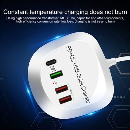 WLX-T3P 4 In 1 PD + QC Multi-function Smart Fast Charging USB Charger (US Plug) - Multifunction Charger by PMC Jewellery | Online Shopping South Africa | PMC Jewellery