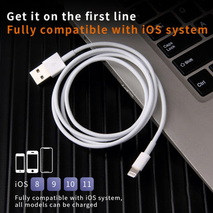 IVON CA19 2.4A USB to 8 Pin Fast Charge Data Cable for iPhone, iPad, Length: 1m - Normal Style Cable by IVON | Online Shopping South Africa | PMC Jewellery