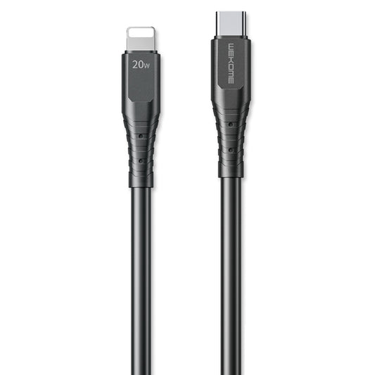 WK WDC-154 Type-C / USB-C to 8 Pin PD 20W Fast Charging Data Cable, Length: 1m(Black) - Normal Style Cable by WK | Online Shopping South Africa | PMC Jewellery