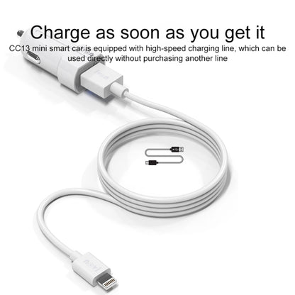 IVON CC13 QC 3.0 Fast Charging Car Charger Set with Micro USB Charging Cable (White) - Car Charger by IVON | Online Shopping South Africa | PMC Jewellery