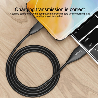 IVON CA87 USB to 8 Pin TPE Fast Charge Data Cable, Cable Length: 1m(White) - Normal Style Cable by IVON | Online Shopping South Africa | PMC Jewellery