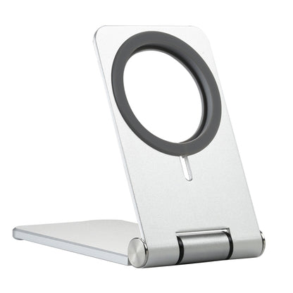 C29 Foldable Metal Bracket for MagSafe Magnetic Wireless Charger (White) - Desktop Holder by PMC Jewellery | Online Shopping South Africa | PMC Jewellery