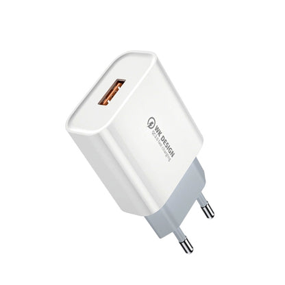 WK WP-U57 Max 18W Maxspeed QC3.0 Fast Charger(EU Plug) - USB Charger by WK | Online Shopping South Africa | PMC Jewellery