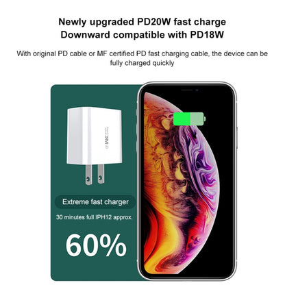 WK WP-U53 QC3.0 Charger 20W USB Type-C Maxspeed PD Fast Charger(EU Plug) - USB Charger by WK | Online Shopping South Africa | PMC Jewellery