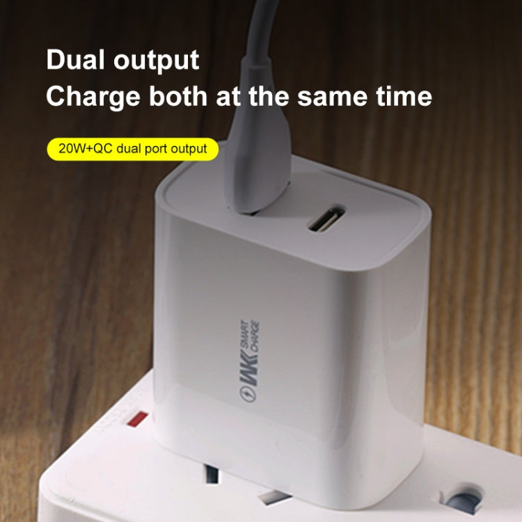 WK WP-U53 QC3.0 Charger 20W USB Type-C Maxspeed PD Fast Charger(EU Plug) - USB Charger by WK | Online Shopping South Africa | PMC Jewellery