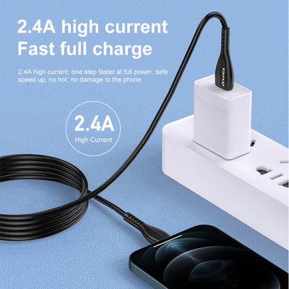 awei CL-115L 1m 2.4A USB to 8 Pin Charging Cable - Normal Style Cable by awei | Online Shopping South Africa | PMC Jewellery