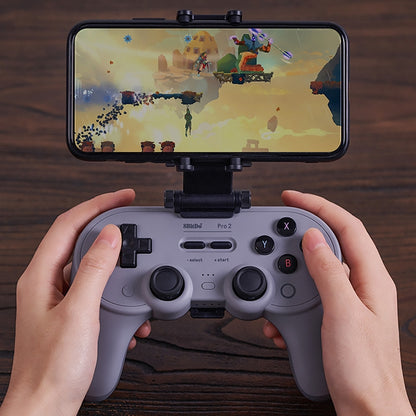 8Bitdo Dual-axis Adjustable Gamepad Bracket Smartphone Clip for SN30 Pro 2(Black) - Other Accessories by 8BitDo | Online Shopping South Africa | PMC Jewellery