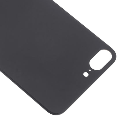 Easy Replacement Big Camera Hole Glass Back Battery Cover with Adhesive for iPhone 8 Plus(Black) - Back Cover by PMC Jewellery | Online Shopping South Africa | PMC Jewellery