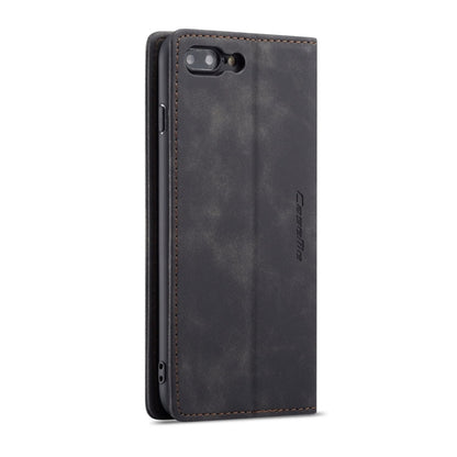 CaseMe-013 Multifunctional Retro Frosted Horizontal Flip Leather Case for iPhone 7 Plus / 8 Plus, with Card Slot & Holder & Wallet(Black) - More iPhone Cases by CaseMe | Online Shopping South Africa | PMC Jewellery