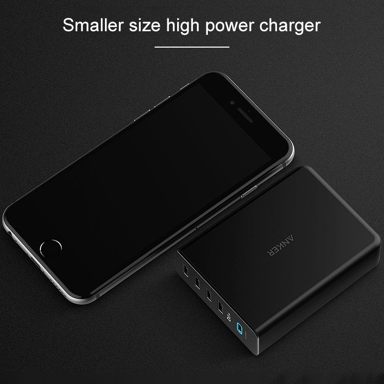 ANKER 2.4A USB-C / Type-C Power Delivery PD + 4 Ports Wall Changer for Mobile Phones / Tables / Macbooks(Black) - Multifunction Charger by ANKER | Online Shopping South Africa | PMC Jewellery
