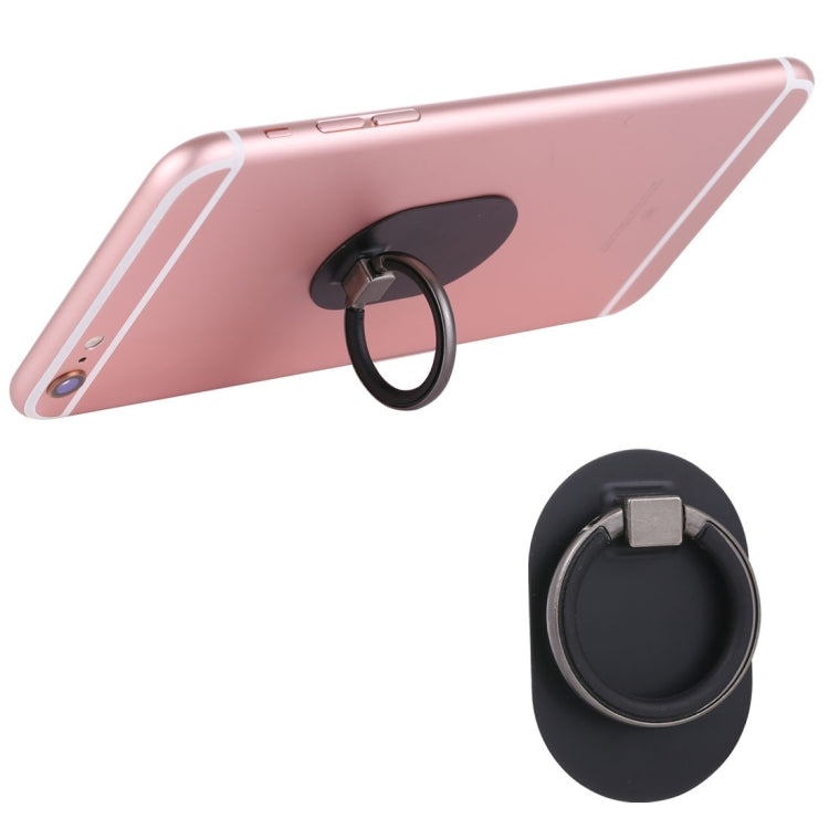 Universal Phone Adhesive Metal Plate 360 Degree Rotation Stand Finger Grip Ring Holder(Black) - Ring Holder by PMC Jewellery | Online Shopping South Africa | PMC Jewellery