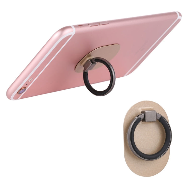 Universal Phone Adhesive Metal Plate 360 Degree Rotation Stand Finger Grip Ring Holder(Gold) - Ring Holder by PMC Jewellery | Online Shopping South Africa | PMC Jewellery