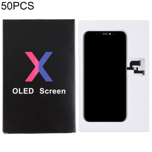 50 PCS Cardboard Packaging Black Box for iPhone X LCD Screen and Digitizer Full Assembly - Others by PMC Jewellery | Online Shopping South Africa | PMC Jewellery