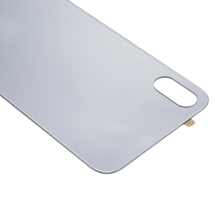 Glass Mirror Surface Battery Back Cover for iPhone X(Silver) - Back Cover by PMC Jewellery | Online Shopping South Africa | PMC Jewellery