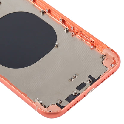 Back Housing Cover with Camera Lens & SIM Card Tray & Side Keys for iPhone XR(Coral) - Back Cover by PMC Jewellery | Online Shopping South Africa | PMC Jewellery