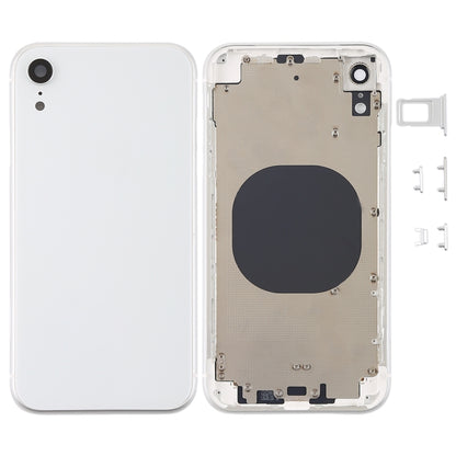 Back Housing Cover with Camera Lens & SIM Card Tray & Side Keys for iPhone XR(White) - Back Cover by PMC Jewellery | Online Shopping South Africa | PMC Jewellery