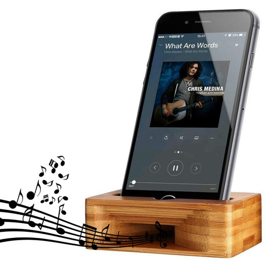 HQ-J101 Universal Bamboo Phone Desktop Stand Holder for Smart Phones within 5.5 inches - Desktop Holder by PMC Jewellery | Online Shopping South Africa | PMC Jewellery