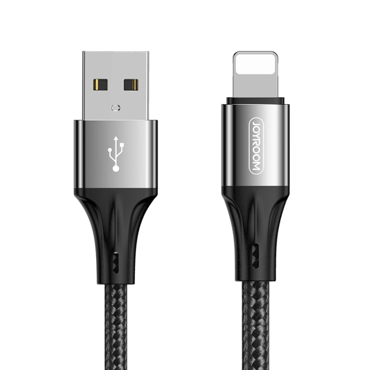 JOYROOM S-0230N1 N1 Series 0.2m 3A USB to 8 Pin Data Sync Charge Cable for iPhone, iPad(Black) - Normal Style Cable by JOYROOM | Online Shopping South Africa | PMC Jewellery