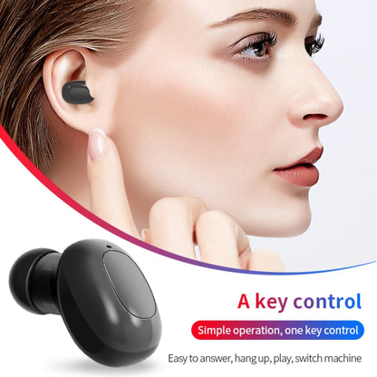 A10 TWS Space Capsule Shape Wireless Bluetooth Earphone with Magnetic Charging Box & Lanyard, Support HD Call & Automatic Pairing Bluetooth(Black) - TWS Earphone by PMC Jewellery | Online Shopping South Africa | PMC Jewellery