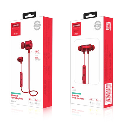 JOYROOM JR-D3S Bluetooth 4.2 Dual Battery Sports Bluetooth Headset Earphone(Red) - Neck-mounted Earphone by JOYROOM | Online Shopping South Africa | PMC Jewellery