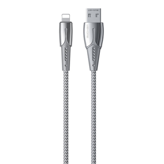 WK WDC-085 3A 8 Pin Goldsim Aluminum Alloy Charging Data Cable, Length: 1.2m(Silver) - Normal Style Cable by WK | Online Shopping South Africa | PMC Jewellery