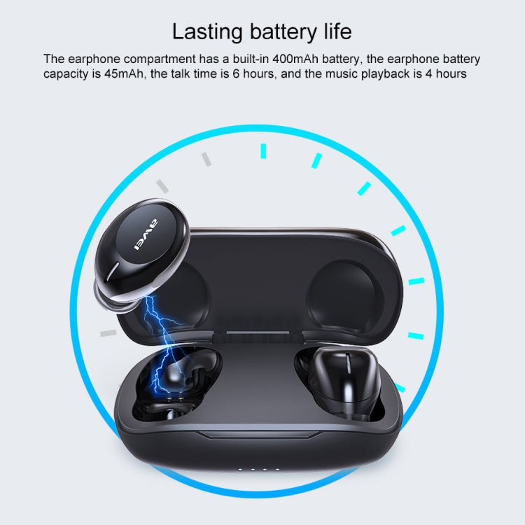 ipipoo T20 IPX4 Waterproof Bluetooth 5.0 Touch Wireless Bluetooth Earphone with Charging Box, Support Call & Siri (Black) - Bluetooth Earphone by ipipoo | Online Shopping South Africa | PMC Jewellery