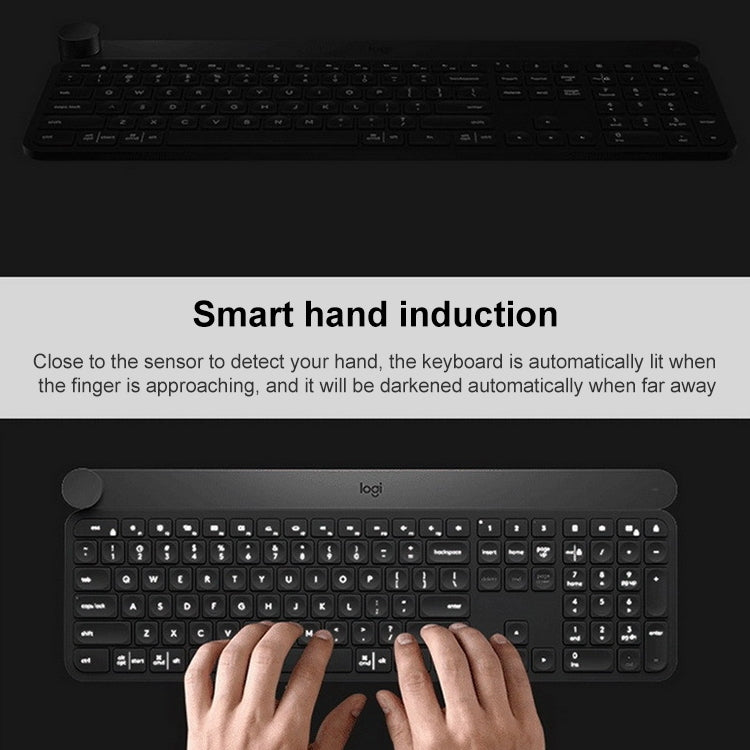 Logitech Craft Wireless Smart Bluetooth Dual Mode Silent Keyboard(Black) - Wireless Keyboard by Logitech | Online Shopping South Africa | PMC Jewellery