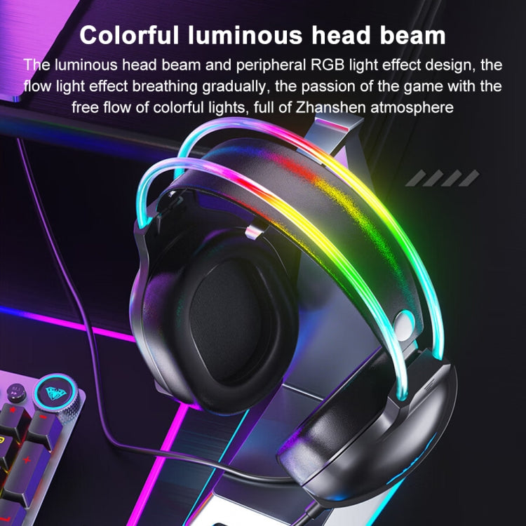 AULA S503 Headset RGB Wired Gaming Headphones - Multimedia Headset by AULA | Online Shopping South Africa | PMC Jewellery