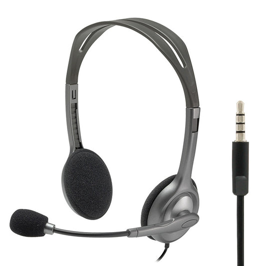 Logitech H111 3.5mm Plug Music Voice Stereo Headset with Microphone - Headset & Headphone by Logitech | Online Shopping South Africa | PMC Jewellery