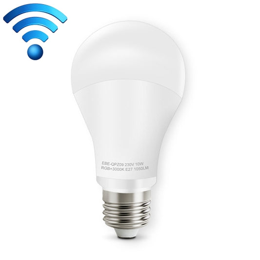 E27 10W Color Changing WiFi Smart LED Light Bulb, 14 LEDs 3000K+RGB 1050 LM Works with Alexa & Google Home, AC 230V - Smart Light Bulbs by PMC Jewellery | Online Shopping South Africa | PMC Jewellery