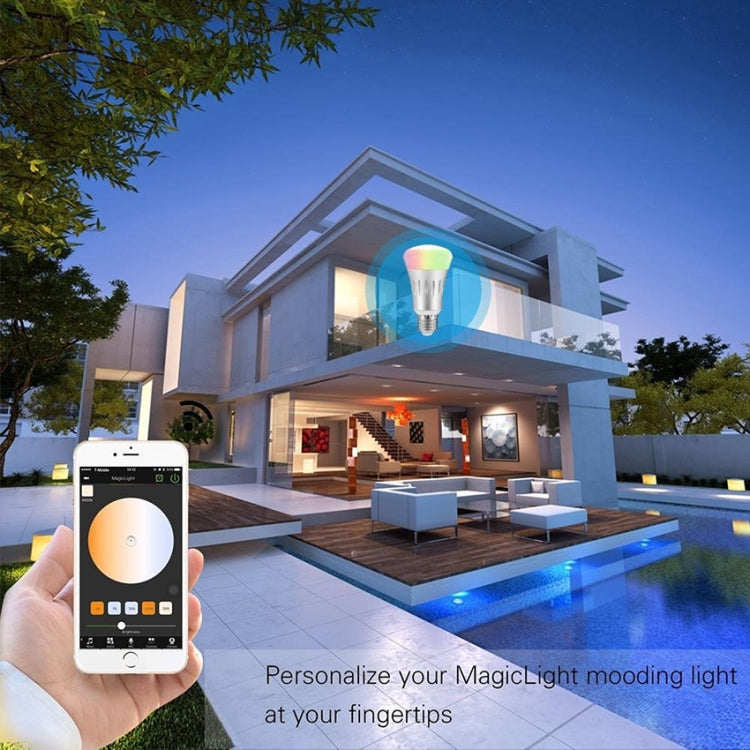 JH-G05 E27 7W WiFi Smart LED Light Bulb, 6000K+RGB 600LM Works with Alexa & Google Home, AC 175-255V(Silver) - Smart Light Bulbs by PMC Jewellery | Online Shopping South Africa | PMC Jewellery