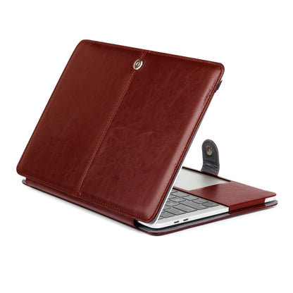 For Macbook Pro 15.4 inch Laptop Crazy Horse Texture Horizontal Flip Leather Case (Brown) - MacBook Pro Cases by PMC Jewellery | Online Shopping South Africa | PMC Jewellery