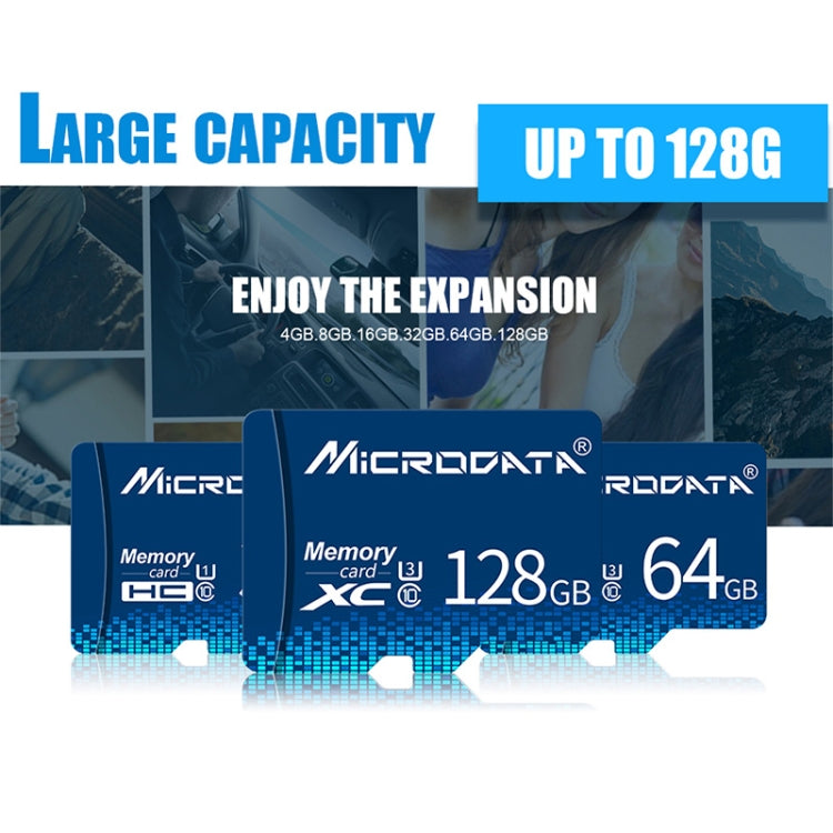 MICRODATA 64GB U3 Blue TF(Micro SD) Memory Card - Micro SD Card by MiCRODATA | Online Shopping South Africa | PMC Jewellery