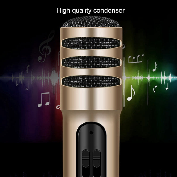 BGN-C7 Condenser Microphone Dual Mobile Phone Karaoke Live Singing Microphone Built-in Sound Card(Black) - Microphone by PMC Jewellery | Online Shopping South Africa | PMC Jewellery