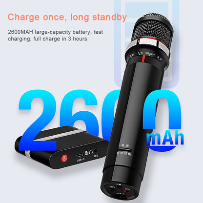 Original Lenovo UM20-U K Song Wireless Digital Microphone Live Recording Equipment with Wireless Receiver (Black) - Microphone by Lenovo | Online Shopping South Africa | PMC Jewellery