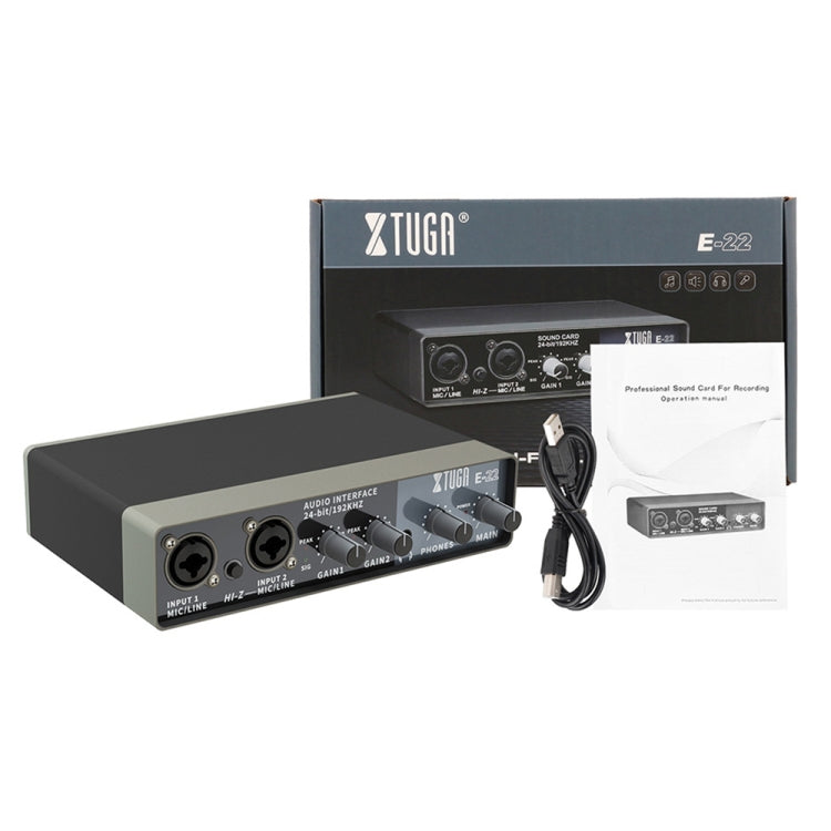 XTUGA E22 Audio Interface Professional Sound Card - Live Sound Effects Processors by XTUGA | Online Shopping South Africa | PMC Jewellery