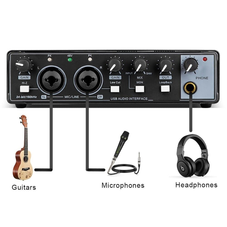 XTUGA M-22D Audio Interface Professional Sound Card - Live Sound Effects Processors by XTUGA | Online Shopping South Africa | PMC Jewellery
