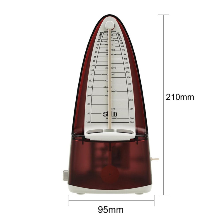 Piano Guitar Drum Violin Zither Universal Mechanical Metronome, Bullet Head Version(Red) - Stringed Instruments by PMC Jewellery | Online Shopping South Africa | PMC Jewellery