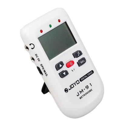 JOYO JM-91 Mini Portable Multi-functional Vocal Metronome Electronic Digital Metronome Tone Generator Tuner for Guitar Violin Ukulele(White) - Stringed Instruments by JOYO | Online Shopping South Africa | PMC Jewellery